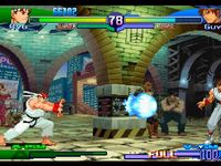 une photo d'Ã©cran de Street Fighter Alpha 3 sur Sony Playstation